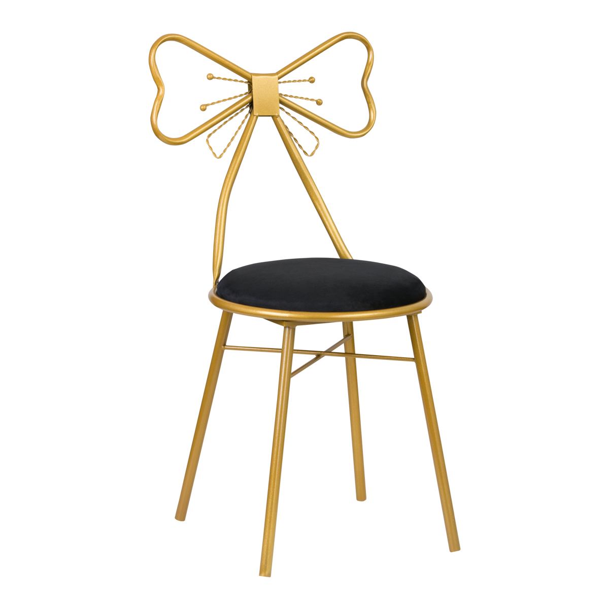 RIBBON CHAIR VELVET DT2 BLACK