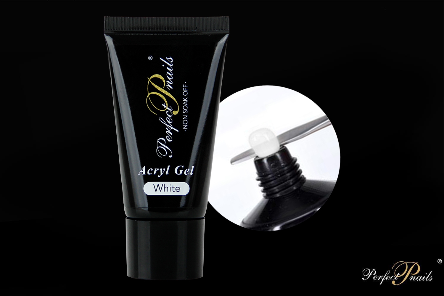 Akrilo gelis Milky White PolyGel | 30 ml