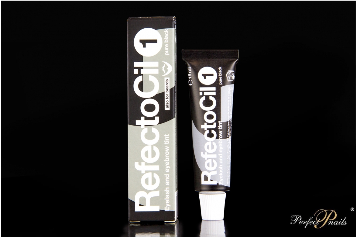 Antakių/blakstienų dažai "RefectoCil Pure Black"