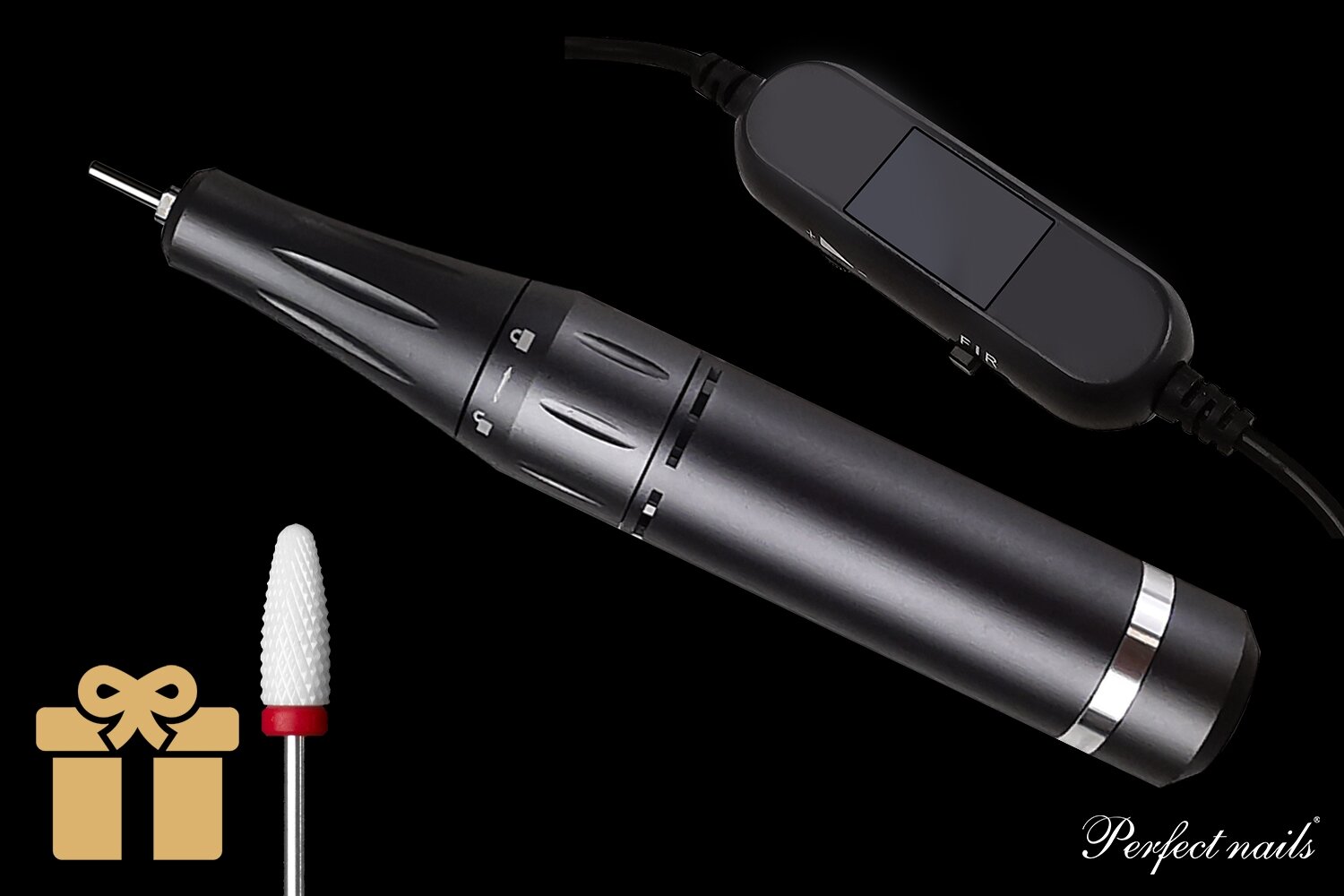 Elektrinė dildė "Nail Polishing Pen Black" | 20W