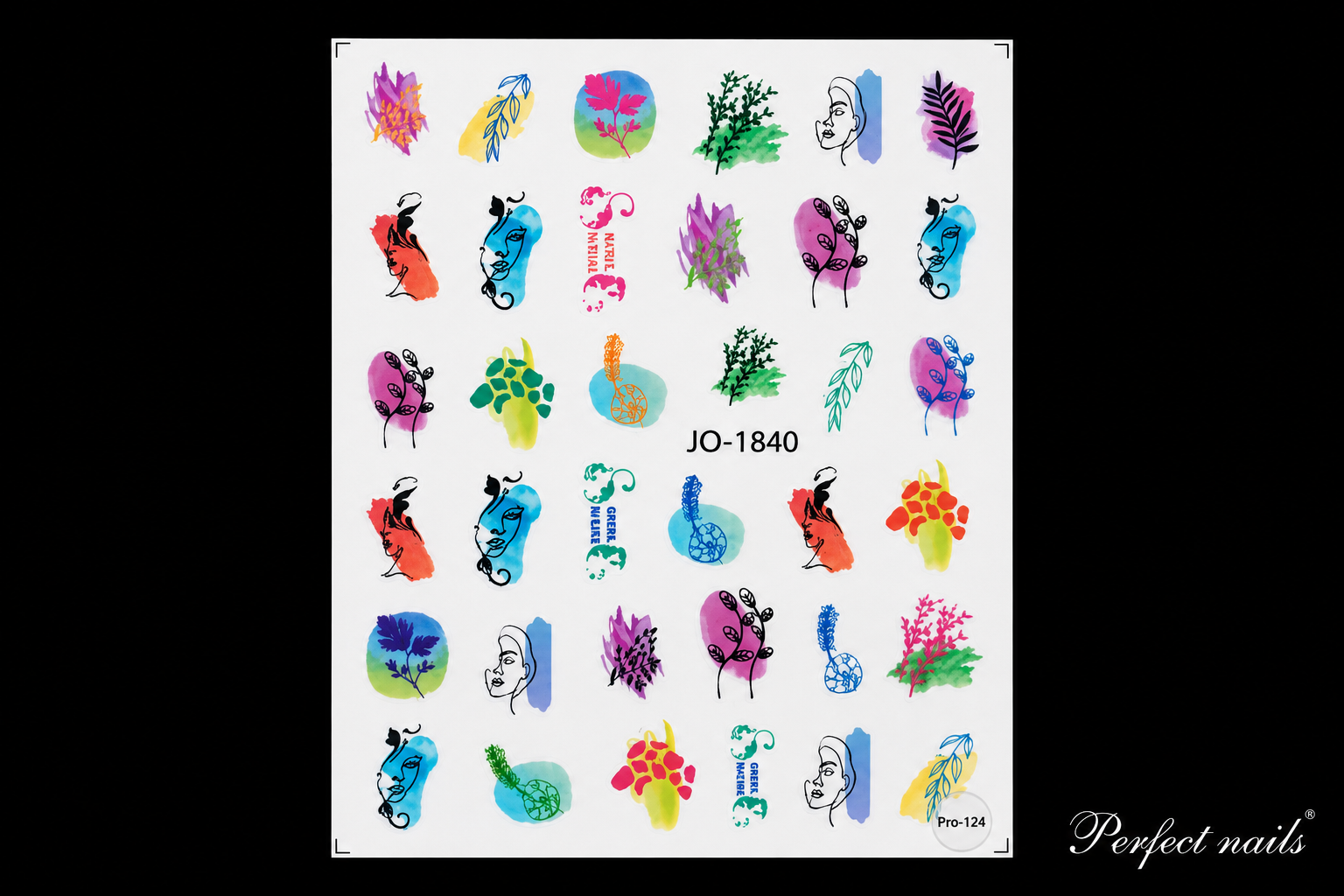 Klijuojami lipdukai nagų dizainui | JO-1840