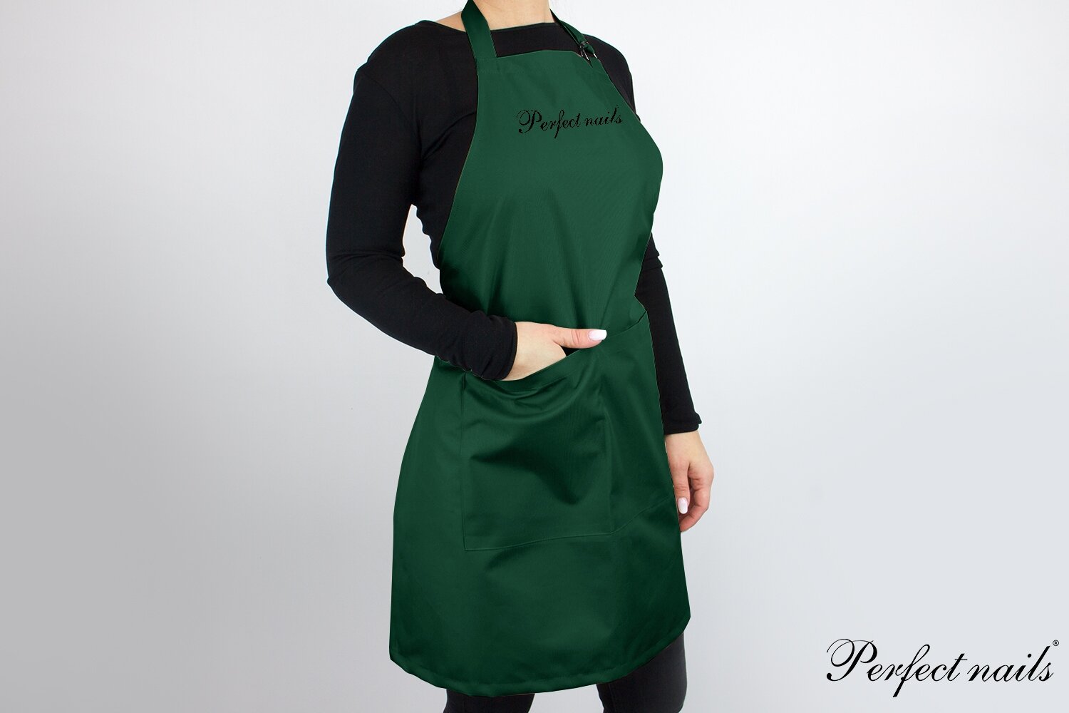 Prijuostė "Perfect Nails Dark Green"