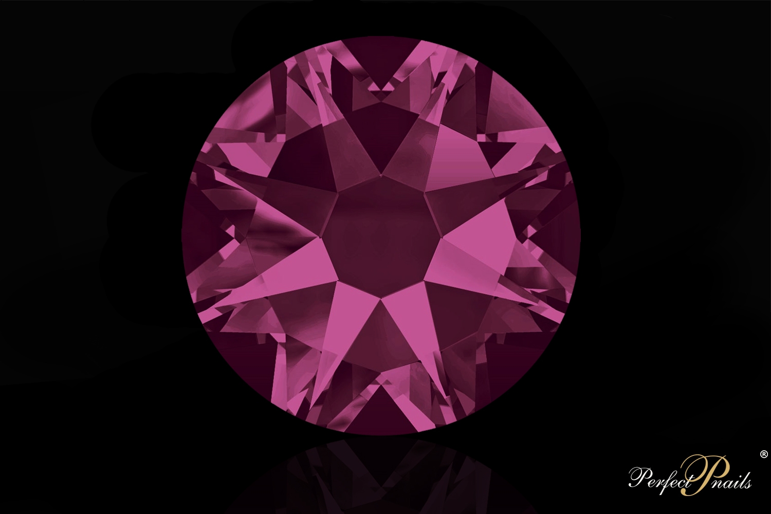 Swarovski kristalai - FUCHSIA 50 vnt,
