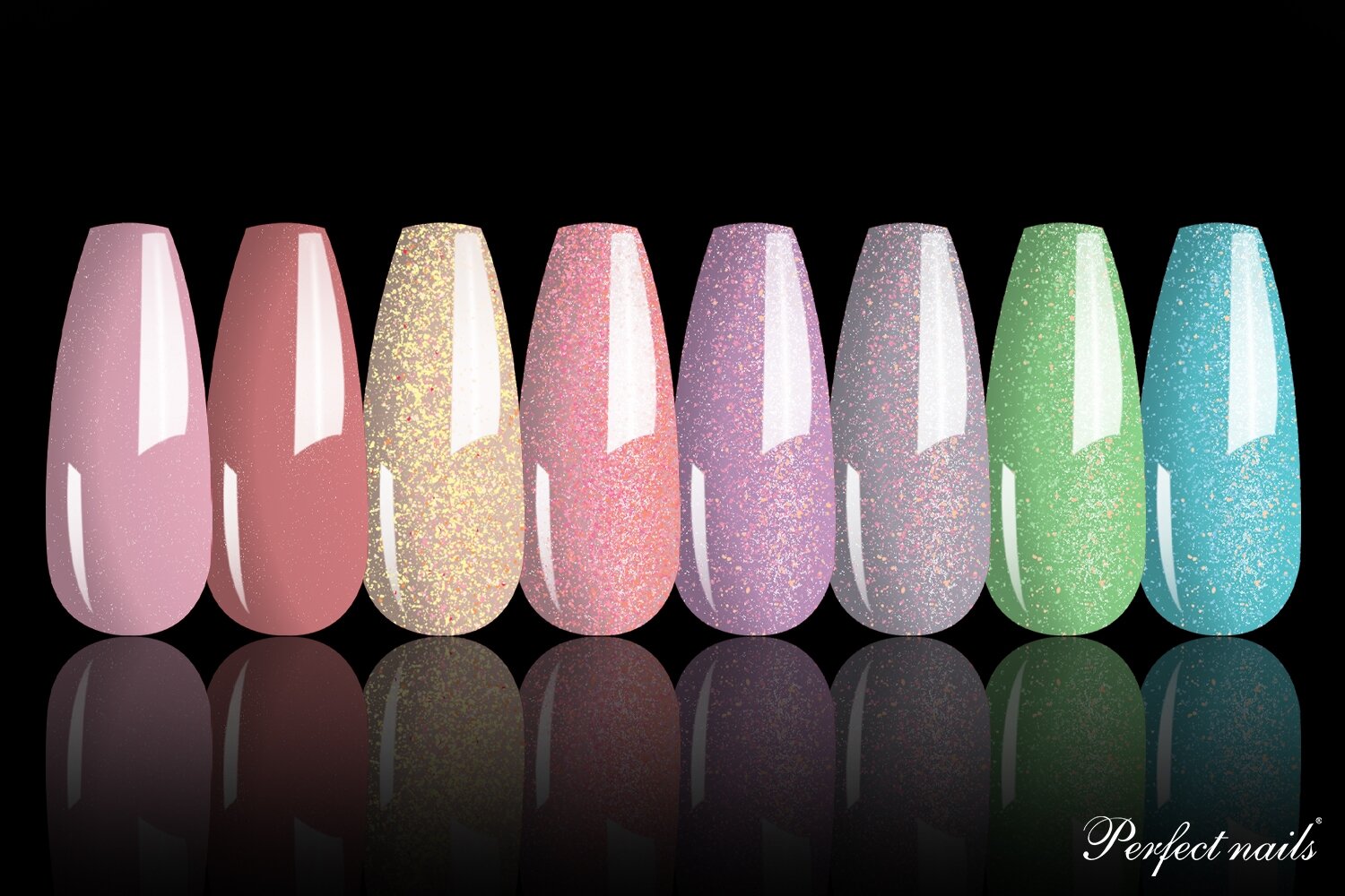 UV/LED geliniai lakai No.63 | 7ml x 8vnt.