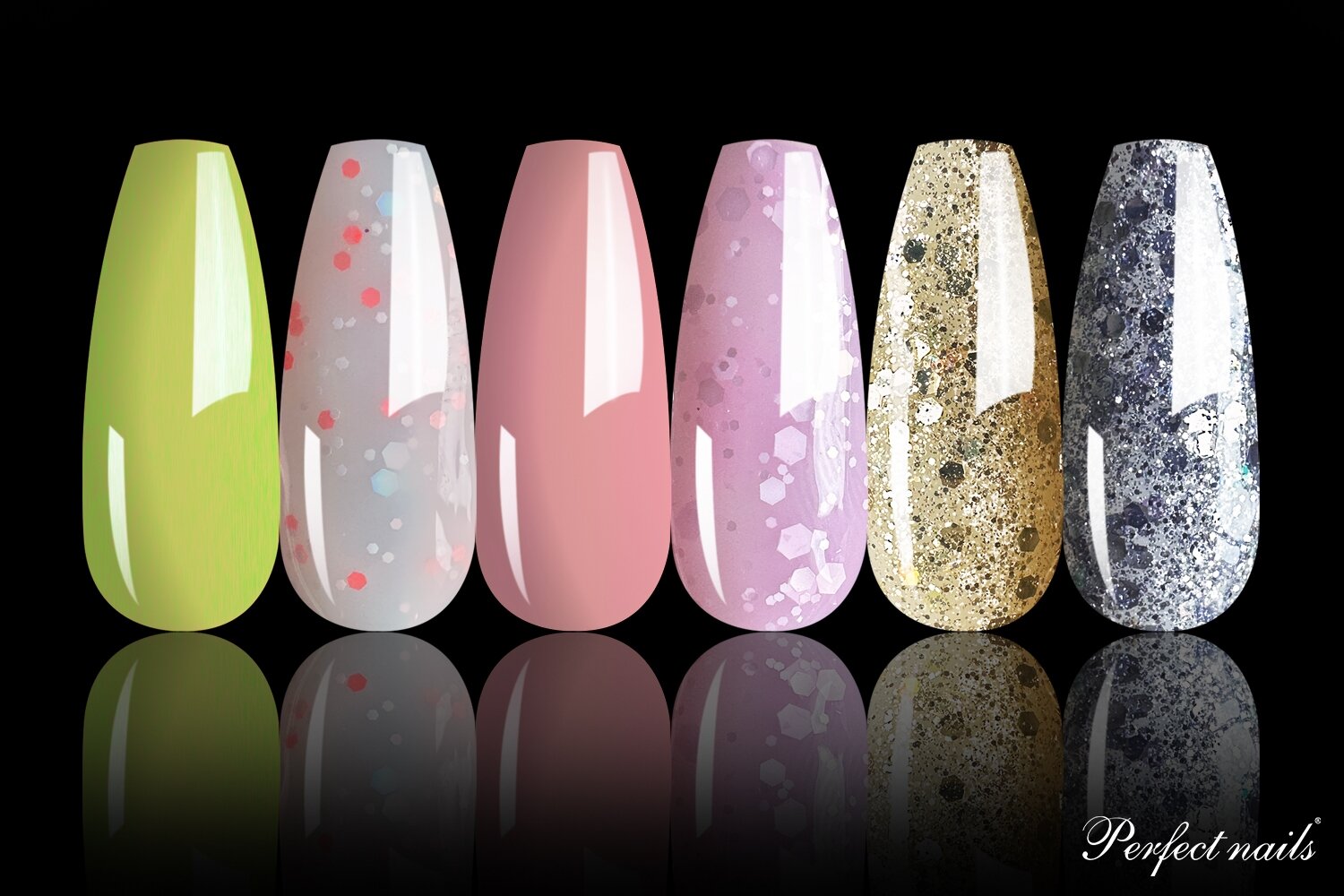UV/LED geliniai lakai No.63 | 7ml x 6vnt.