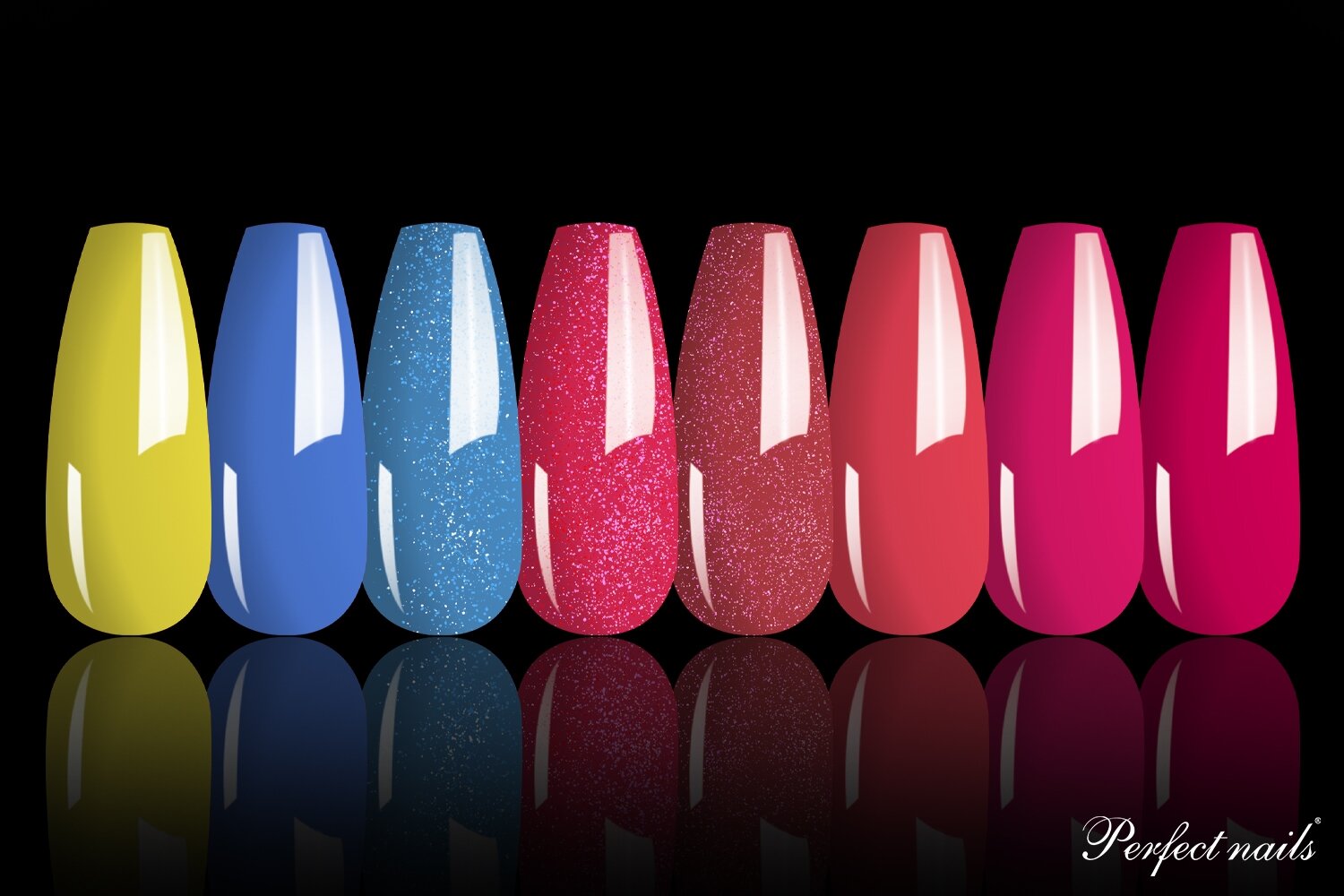 UV/LED geliniai lakai No.63 | 7ml x 8vnt.