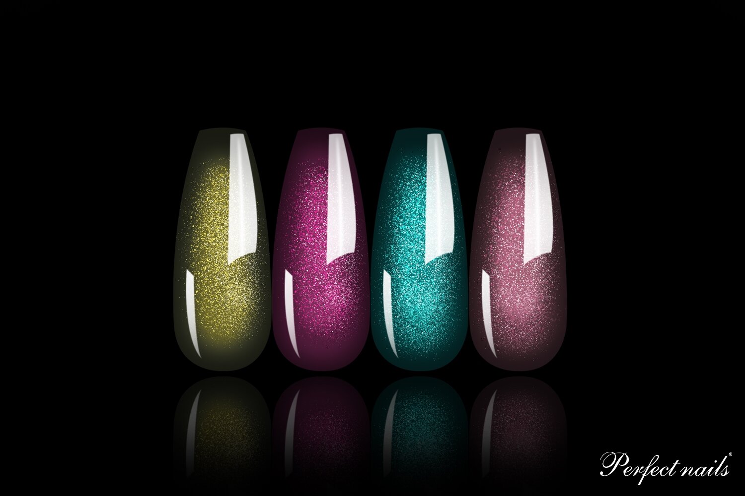 UV/LED geliniai lakai "MERMAID" | 7ml X 4VNT