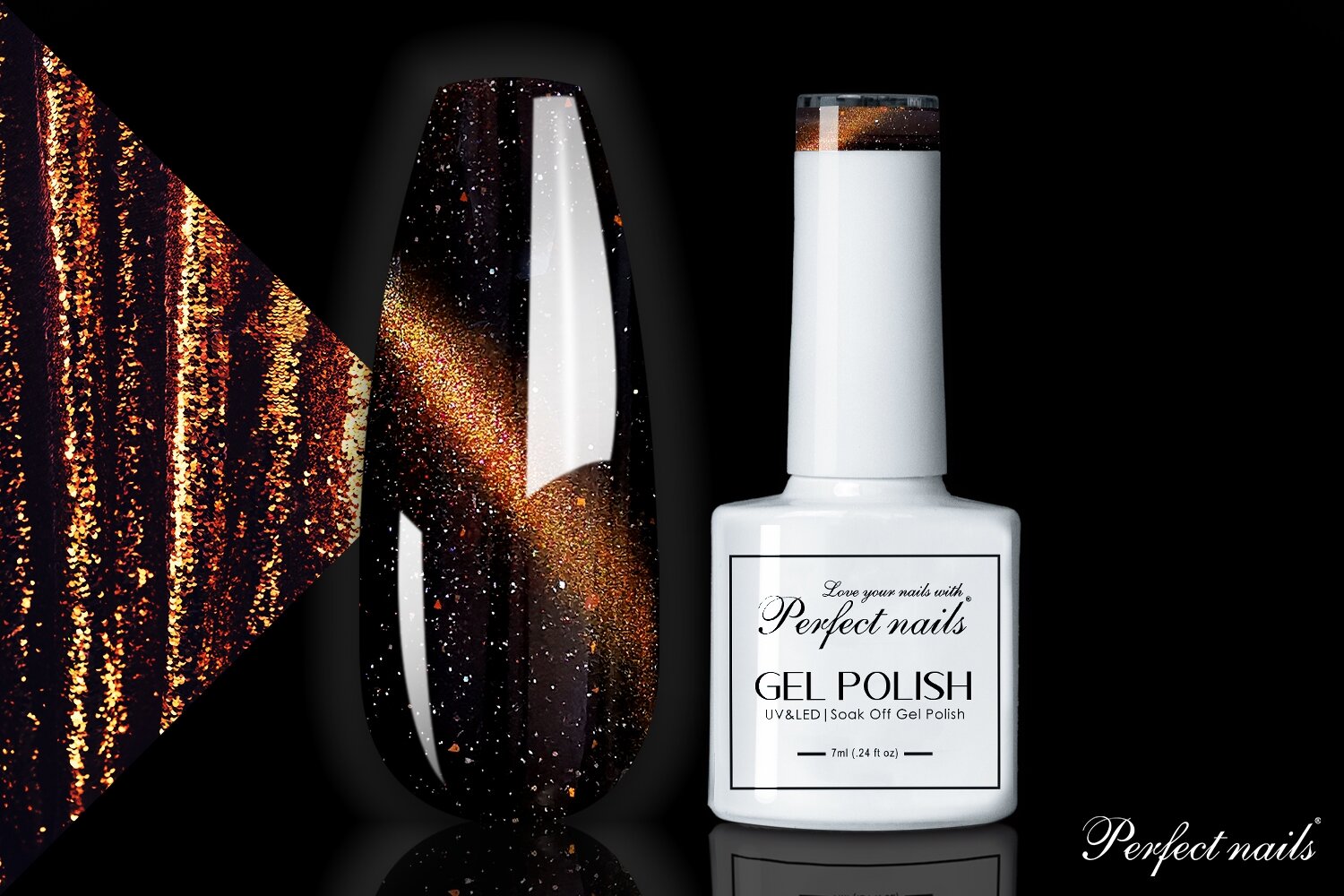 UV/LED gelinis lakas "Cat Eyes 223" | 7ml