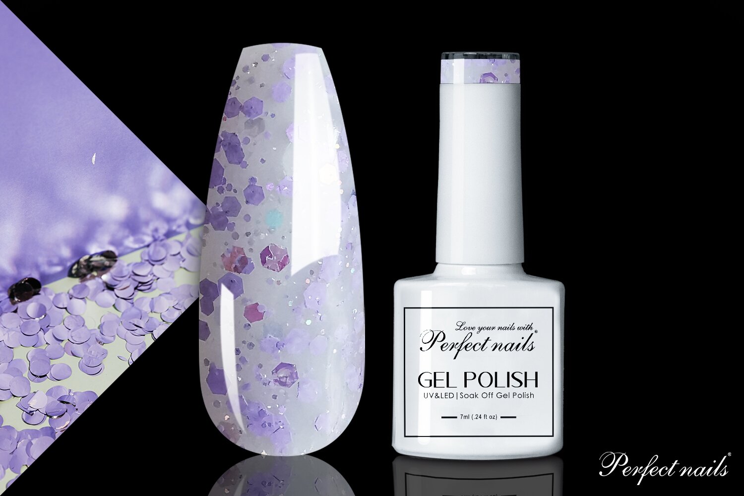 UV/LED gelinis lakas "Confetti 05" | 7ml
