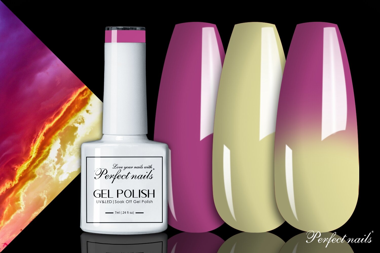 UV/LED gelinis lakas "Termo 104" | 7ml