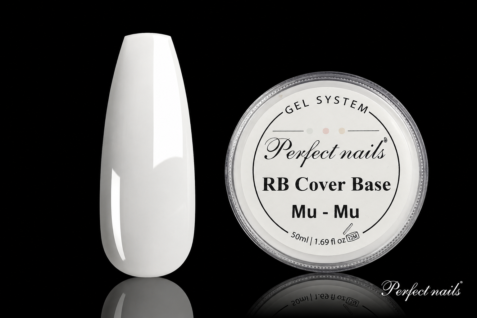 UV/LED gelio lako kaučiukinė bazė „RB Cover Base MU-MU" 50ML