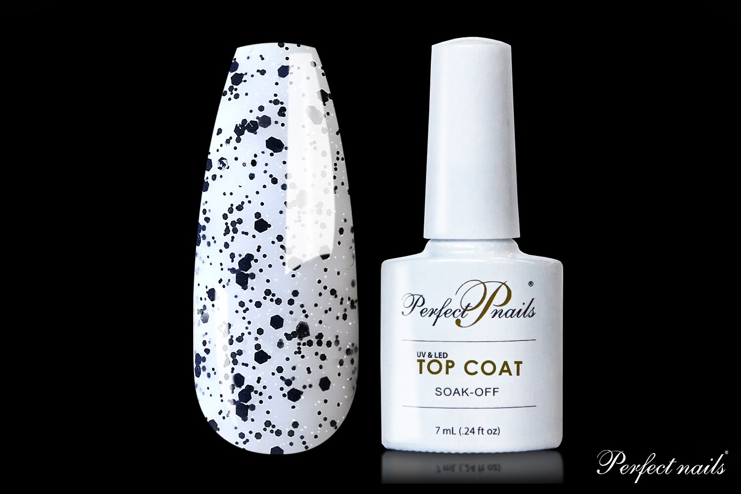 UV/LED gelio lako viršutinis sluoksnis "Jungle Shiny Top Coat"