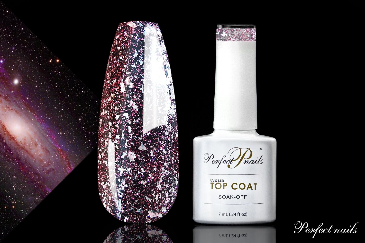 UV/LED gelio lako viršutinis sluoksnis ''Venus Top Coat'' | 7 ml