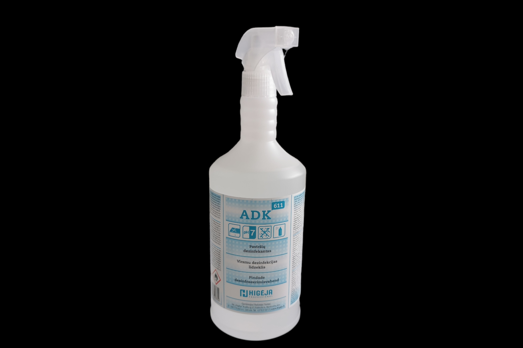 Paviršių dezinfekantas ADK611 1000ml